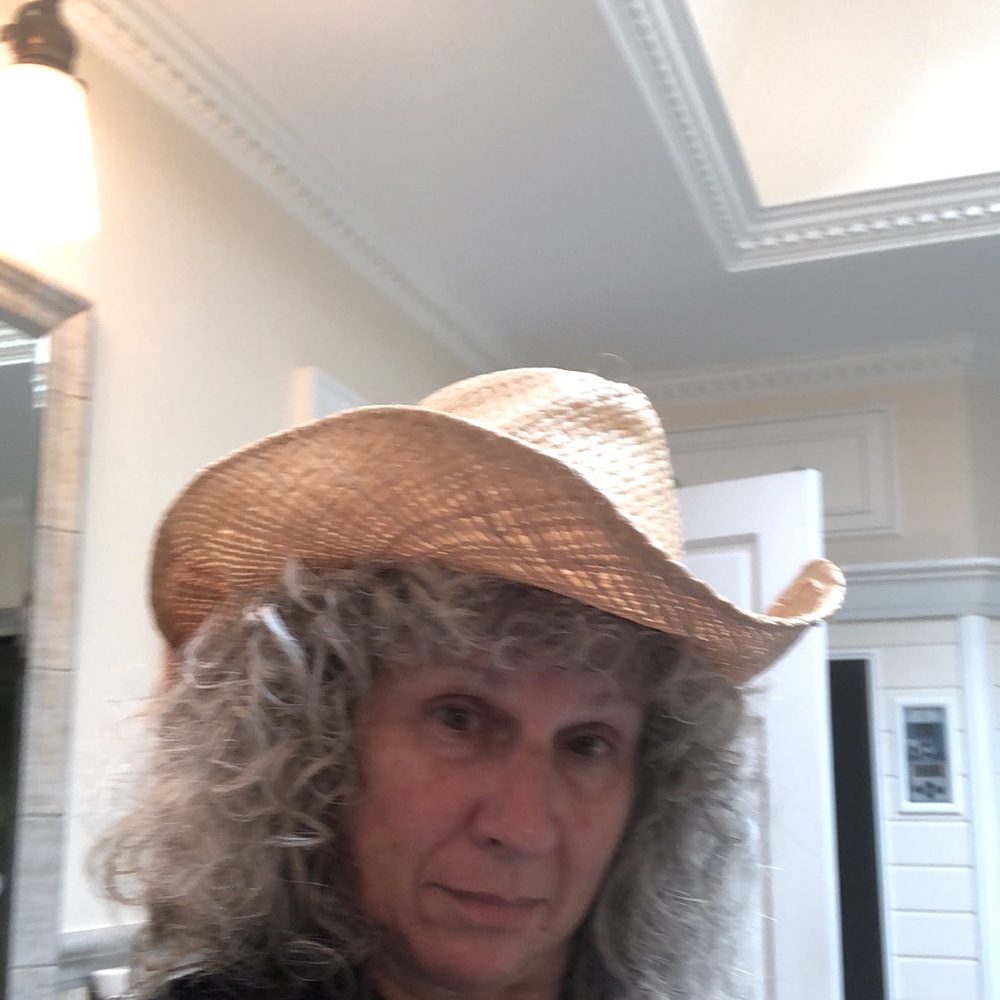 Straw western style hat